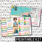 PRINTABLE - Spring Cleaning Monthly, Weekly and or Journaling Sticker Kit