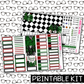 PRINTABLE - O Christmas Tree Monthly, Weekly and or Journaling Sticker Kit