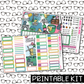 PRINTABLE -Spring Cleaning Monthly, Weekly and or Journaling Sticker Kit