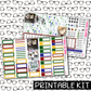 PRINTABLE - KEVIN! Monthly, Weekly and or Journaling Sticker Kit