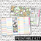 PRINTABLE - Groovy Halloween Monthly, Weekly and or Journaling Sticker Kit