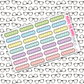 Scallop Quarter Functional Box Planner Stickers
