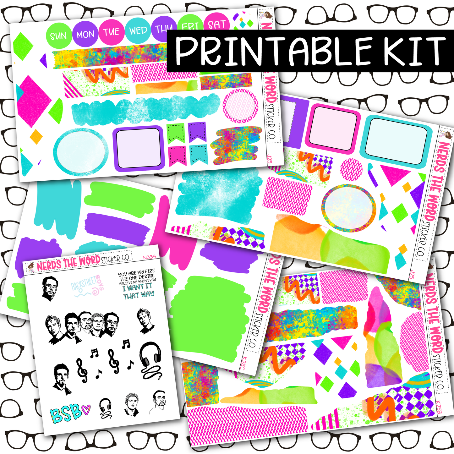 PRINTABLE Backstreet Journaling Kit