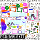 PRINTABLE - Color Monthly, Weekly and or Journaling Sticker Kit