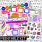 PRINTABLE - Pride Monthly, Weekly and or Journaling Sticker Kit