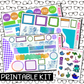 PRINTABLE -Under the Sea Monthly, Weekly and or Journaling Sticker Kit