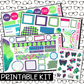 PRINTABLE - Give Yourself Time Monthly, Weekly and or Journaling Sticker Kit