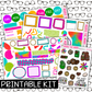 PRINTABLE - Cookie Time Monthly, Weekly and or Journaling Sticker Kit