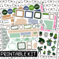PRINTABLE - Plants Monthly, Weekly and or Journaling Sticker Kit