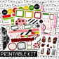 PRINTABLE -  Ladybug Gnome Monthly, Weekly and or Journaling Sticker Kit