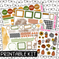 PRINTABLE - Sweater Weather Monthly, Weekly and or Journaling Sticker Kit