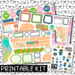PRINTABLE - Spring Cleaning Monthly, Weekly and or Journaling Sticker Kit