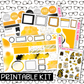 PRINTABLE - Sweet as Honey Gnomes Monthly, Weekly and or Journaling Sticker Kit