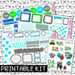 PRINTABLE - Sul Sul Monthly, Weekly and or Journaling Sticker Kit