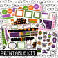 PRINTABLE - Spooky Season Monthly, Weekly and or Journaling Sticker Kit
