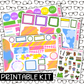 PRINTABLE -  Garden Monthly, Weekly and or Journaling Sticker Kit