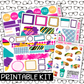 PRINTABLE -Tacos Monthly, Weekly and or Journaling Sticker Kit