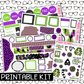 PRINTABLE - Beetlejuice Monthly, Weekly and or Journaling Sticker Kit