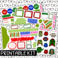 PRINTABLE - Ugly Sweater Monthly, Weekly and or Journaling Sticker Kit