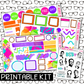PRINTABLE - BSB Monthly, Weekly and or Journaling Sticker Kit