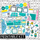 PRINTABLE -DuckyDoo Monthly, Weekly and or Journaling Sticker Kit