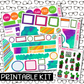 PRINTABLE - Lookin' Sharp Monthly, Weekly and or Journaling Sticker Kit