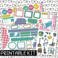 PRINTABLE -Spring Cleaning Monthly, Weekly and or Journaling Sticker Kit