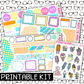 PRINTABLE - Chill Out Monthly, Weekly and or Journaling Sticker Kit