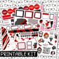 PRINTABLE - Horror Nights Monthly, Weekly and or Journaling Sticker Kit