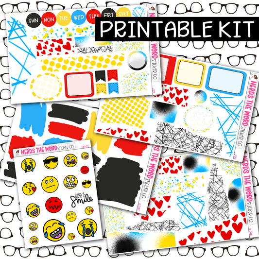 PRINTABLE Emoji Journaling Kit