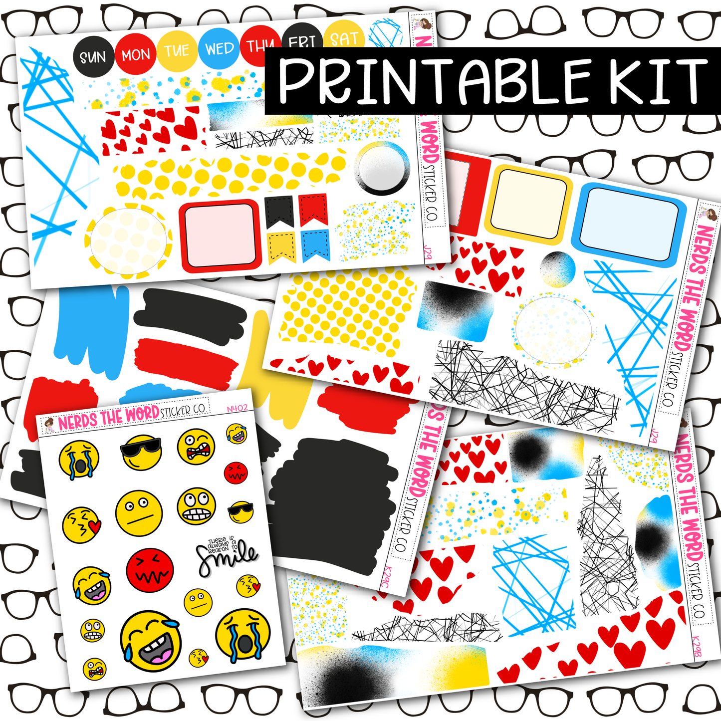 PRINTABLE Emoji Journaling Kit