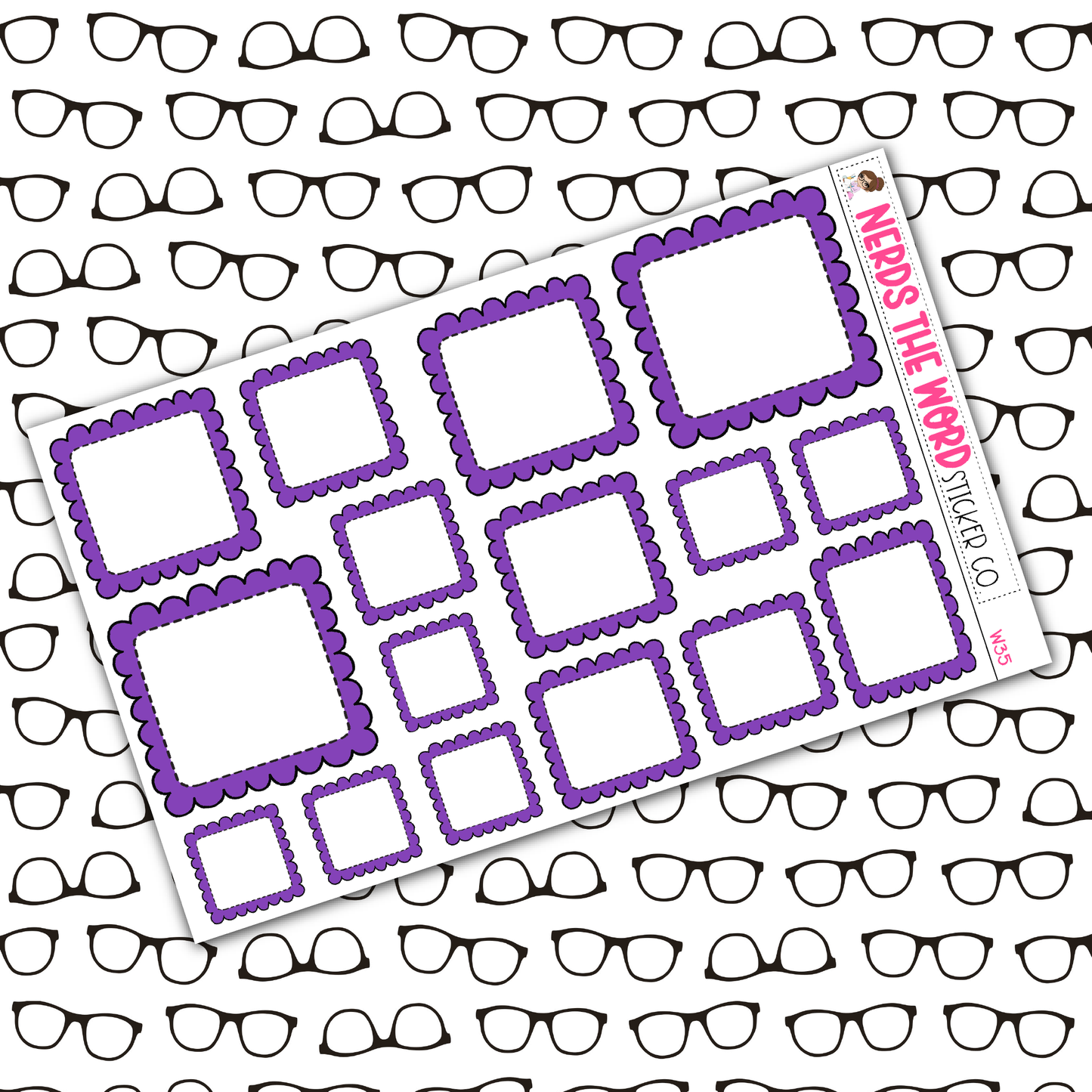 Bumpy Box Functional Planner Stickers