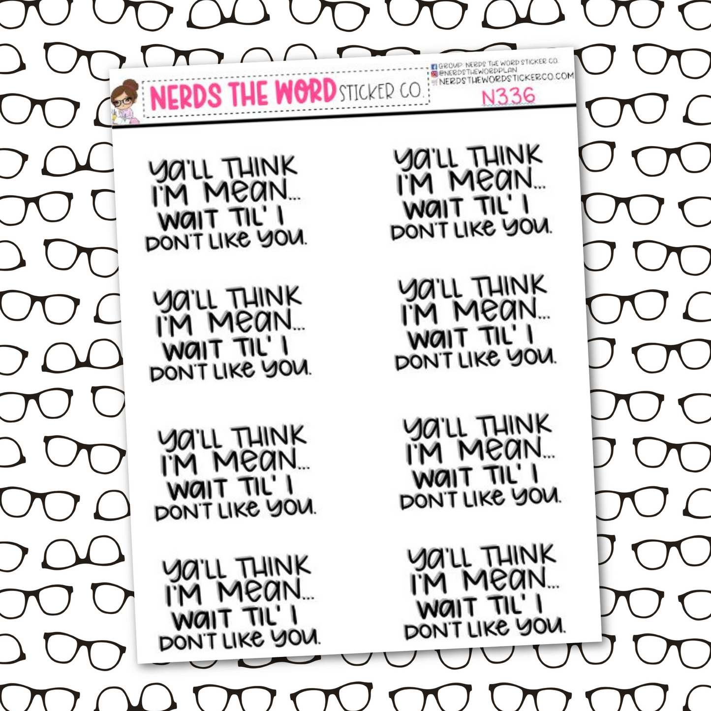 Mean Snarky Planner Stickers