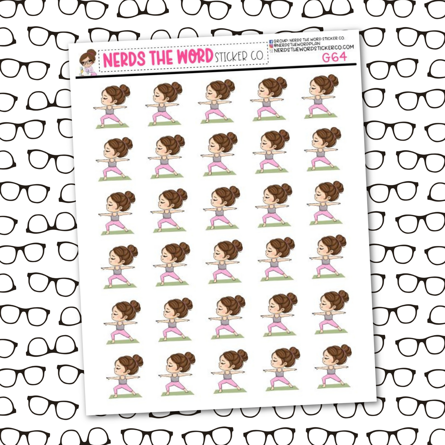 Nora Yoga Sticker Sheet