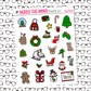 Cute Christmas Deco Sticker Sheet