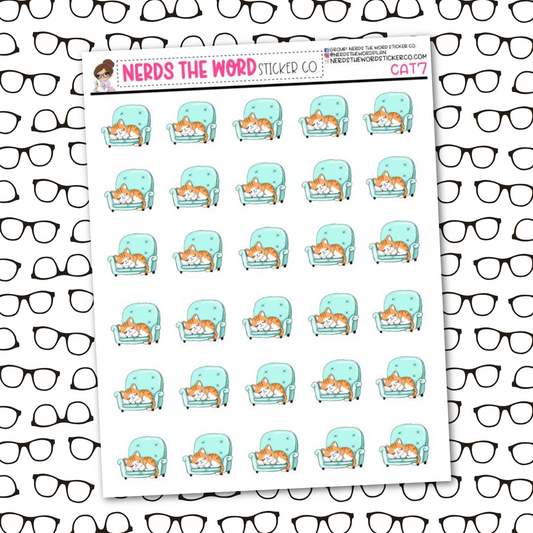 Deena (Cat) Nap Sticker Sheet