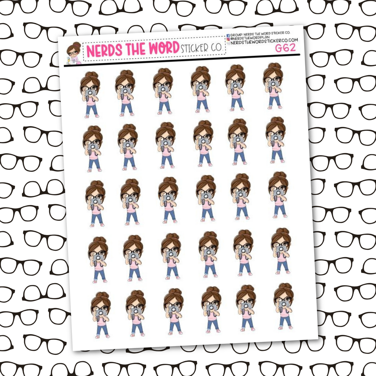 Nora Photo Sticker Sheet