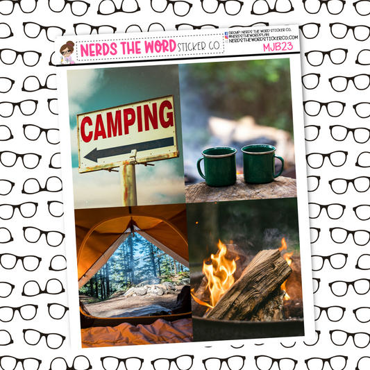 Camping Mini Just Box Sticker Sheet