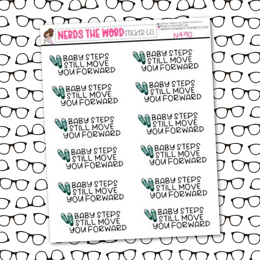 Baby Steps Quote Sticker Sheet