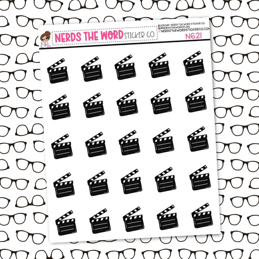 Movie Icon Sticker Sheet
