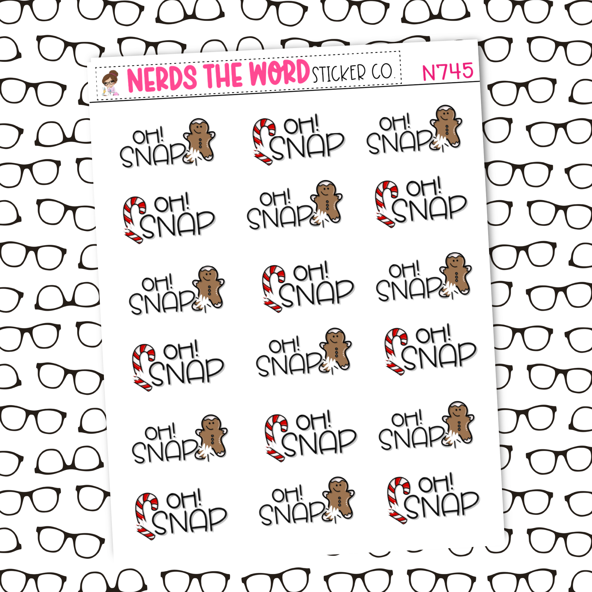 Oh! Snap Sticker Sheet – Nerds The Word Sticker Co.