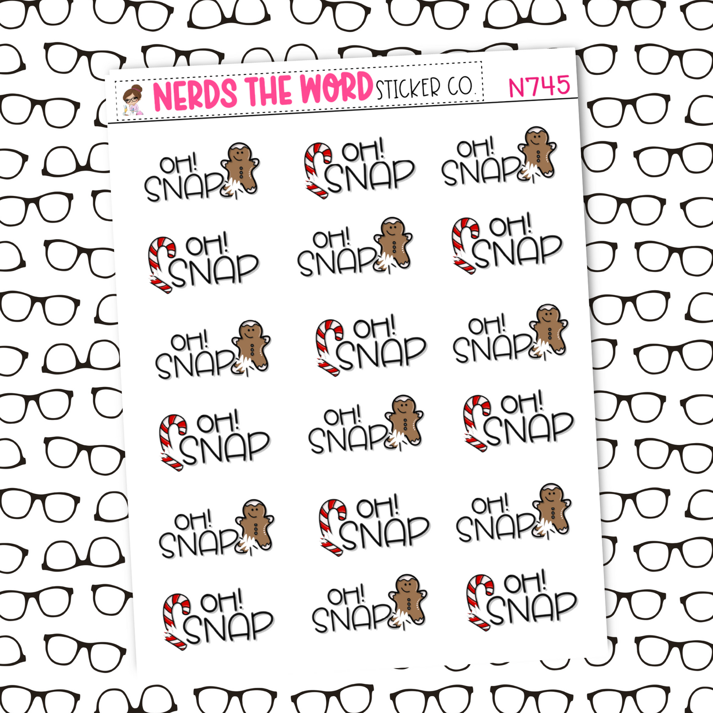 Oh! Snap Sticker Sheet