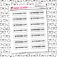 Timecard Due Planner Sticker Sheet