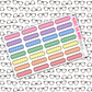Scallop Quarter Functional Box Planner Stickers