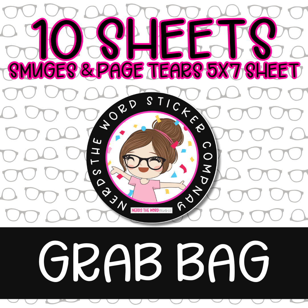 Page Tear/Smudge 5x7 Sheet Grab Bag