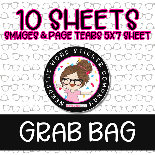 Page Tear/Smudge 5x7 Sheet Grab Bag