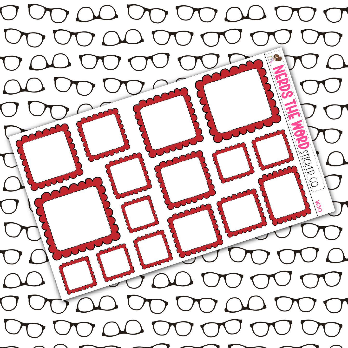 Bumpy Box Functional Planner Stickers