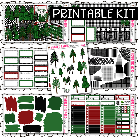 PRINTABLE Oh Christmas Tree Weekly Kit - Choose your Size