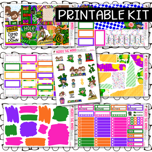 PRINTABLE One Dollar Weekly Kit - Choose your Size