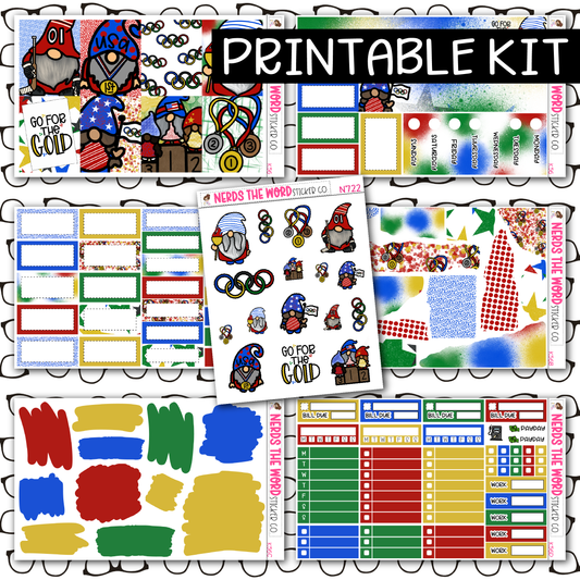 PRINTABLE Olympics Weekly Kit - Choose your Size